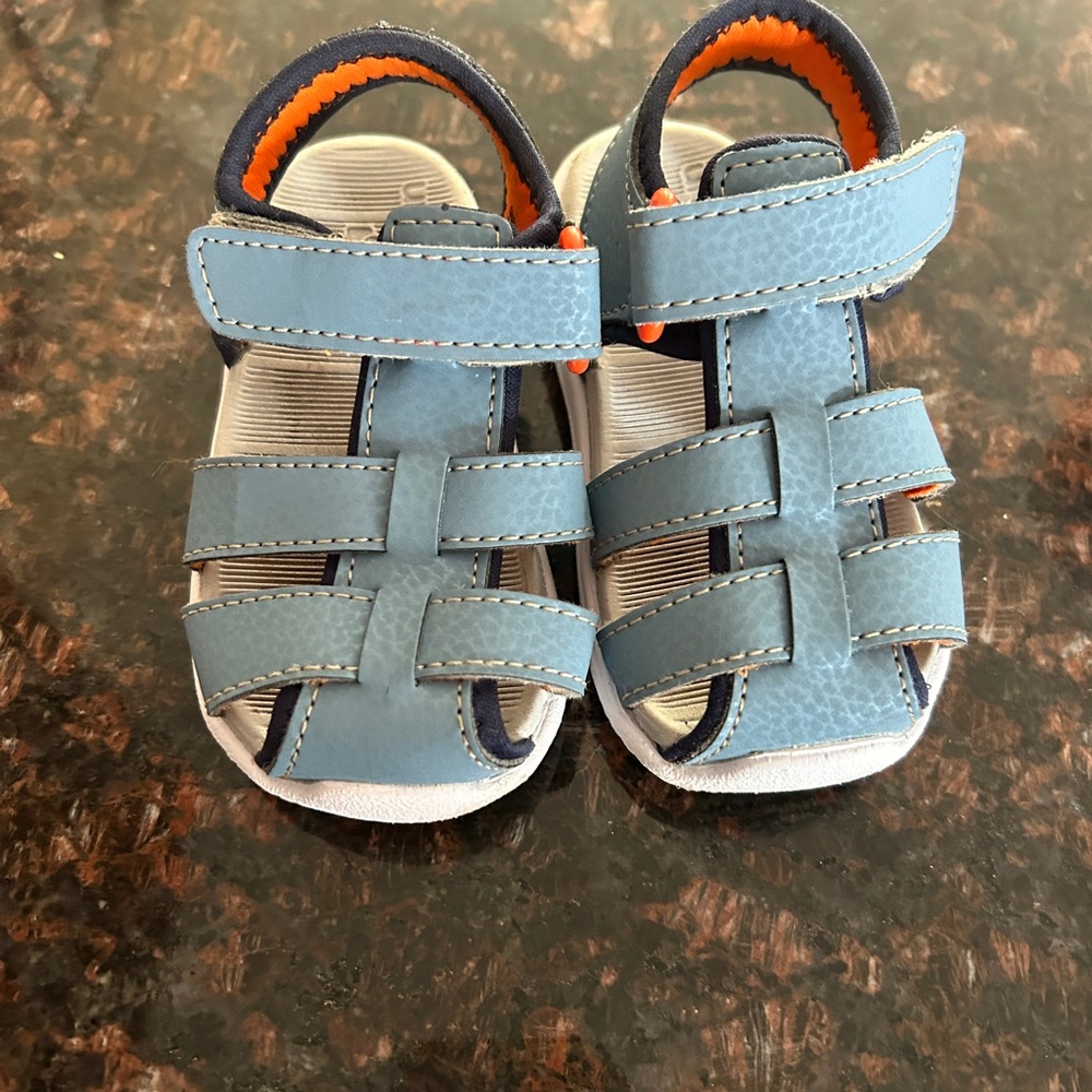 See Kai Run Cyrus IV Boys FlexiRun Blue Kids Sandals size 5